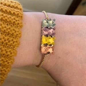Betsey Johnson Pastel Gummy Bears Bracelet Used